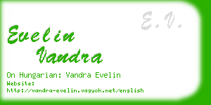 evelin vandra business card